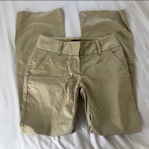 low rise flare khaki pants